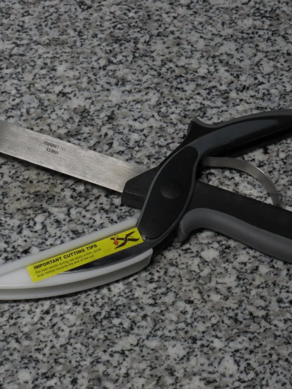 Clever Cutter 2-in-1 Knife & Cutting Board Stainless Steel,Dishwasher Safe - New